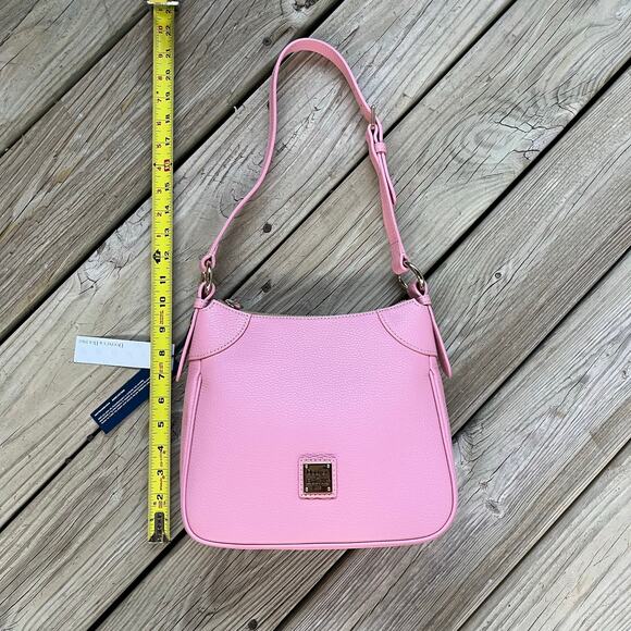 Dooney & Bourke Lucca Pale Pink Pebbled Leather Crossbody Bag. NEW - Picture 5 of 13
